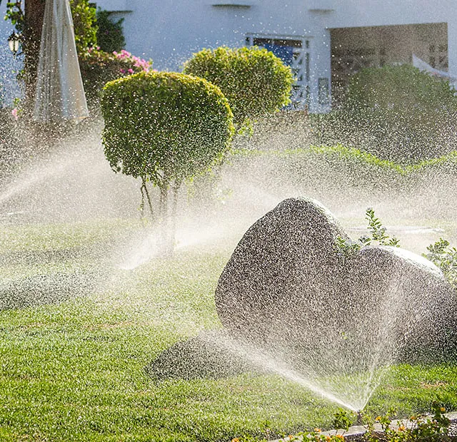 Sprinkleranlage im Garten