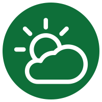 Standort-Icon: Halbschatten, Sonne